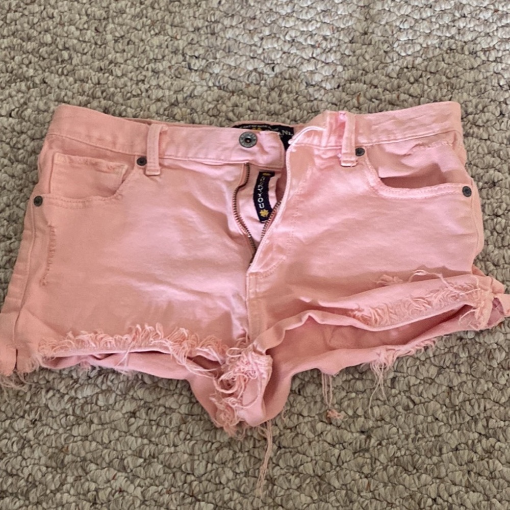 Pink Lucky Brand Jean Shorts